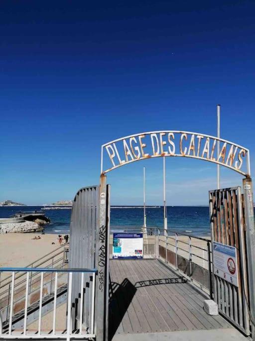 Magnifique Appartement T4, Plage Des Catalans 마르세유 외부 사진